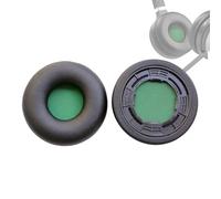 V-MOTA Paire de coussinets de rechange pour casque Yealink WH62, WH66, UH36, YHS36, YHD362, YHM361, WHM621, WHM622, WHD621, WHD622, noir (cuir synthétique)