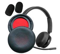 V-MOTA Voyager 4200 UC Series Coussinets d'oreille + micro éponge coupe-vent compatibles avec Poly Voyager 4210 4220 4300 4310 4320 4310-M 4320-M Office et UC Features Headset (1 lot)