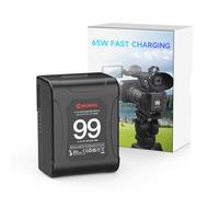 V Mount Batterie, Moman Power99 Mini V-Lock Batteries 99Wh/14,4V avec deux sorties D-Tap&USB pour Blackmagic BMPCC 4K/6K, Caméra, Équipement Photographique, DSLR, V-Mount-Batteries-Caméscopes-Portable