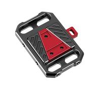 V Mount Battery Plate | Aluminum Alloy V Lock Adapter with 1/4 3/8 M4 Screw Holes | Compatible for DSLR Cameras/Monitors | Secure Locking Mechanism
