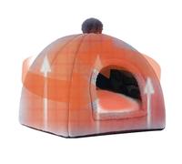 V, Niche pour chien d'intérieur, Lit en microfibre doux, Accueil d'hiver pour chats | Niche d'hiver pour animaux de compagnie pour chiens et chats, fournitures pour animaux de compagnie p
