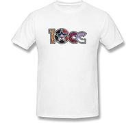 V.POON Men's 10Cc Art Design Logo T Shirt White M