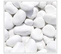 V-PREMIUM SOLUTION Galets blancs 2 kg - Galets décoratifs blancs comme neige pour décoration de jardin, allées, pots de fleurs et intérieur - 3-6 cm - Thassos
