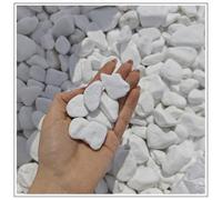 V-PREMIUM SOLUTION Galets blancs 20 kg - Galets décoratifs blancs comme neige pour décoration de jardin, allées, pots de fleurs et intérieur - 1-3 cm - Thassos