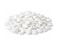 V-PREMIUM SOLUTION Galets blancs 5 kg - Galets décoratifs blancs comme neige pour décoration de jardin, allées, pots de fleurs et intérieur - 0-1 cm - Thassos