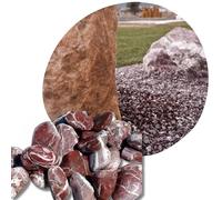 V-PREMIUM SOLUTION Galets décoratifs rouges, pierre décorative naturelle, galets décoratifs, décoration de jardin, pierre décorative