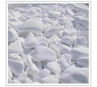 V-PREMIUM SOLUTION Pierres décoratives blanches 15 kg - Pierres de décoration neigeuses pour décoration de jardin, allées, pots de fleurs et intérieur - 2-4 cm - Thassos