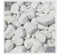 V-PREMIUM SOLUTION -Thassos Galets en marbre blanc - Pierre décorative - Décoration de jardin - Pierre décorative - Décoration de jardin naturelle en Grèce - Brillance blanche neige - Galets