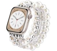 V.R.HOPE Bracelet de perles pour Apple Watch 40 mm, 41 mm, 42 mm, 44 mm, 45 | Un accroche-regard unique : bracelet de rechange fait à la main pour iWatch SE et séries 11/10/9/8/7/6/5/4/3/2/1. Élégant et