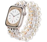 V.R.HOPE Bracelet de perles pour Apple Watch 40 mm, 41 mm, 42 mm, 44 mm, 45 | Un accroche-regard unique : bracelet de rechange fait à la main pour iWatch SE et séries 11/10/9/8/7/6/5/4/3/2/1. Élégant et