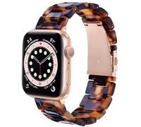 V.R.HOPE Bracelet léger et moderne en résine compatible avec Apple Watch Series 7/8/9/SE/10/11 46 mm, 45 mm, 44 mm, 42 mm, 41 mm, 40 mm, 38 mm, pour homme et femme, pour Apple Watch Ultra 3 2 1 49 mm