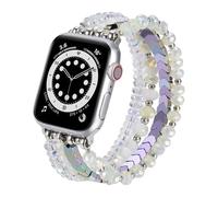 V.R.HOPE Bracelets de perles compatibles avec les bracelets Apple Watch 40 mm, 41 mm, 42 mm, 38 mm pour femme, bracelet de perles unique et élégant pour iWatch SE Series 11, 10, 9, 8, 7, 6, 5, 4, 3, 2