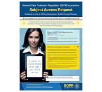V Safety Affiche de sécurité en plastique souple renforcé ultra résistant avec inscription « Subject Access Request » Format A3 297 x 420 mm