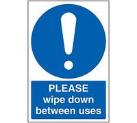 V Safety CV050AU-S Vsafety: Essuyer entre les utilisations 200 mm x 300 mm - Vinyle autocollant