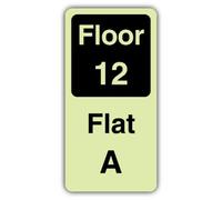 V Safety Floor 12 Plaque plate A en vinyle Noir 150 x 300 mm | Phosphorescent | Vinyle auto-adhésif triple lueur | Signalisation de sécurité professionnelle - Fabriqué en Grande-Bretagne