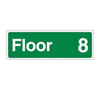 V Safety Floor 8 Panneau de sécurité composite en aluminium brossé 450 x 150 mm 3 mm