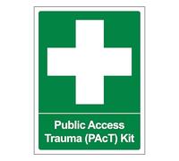 V Safety Kit Trauma d'accès public (PACT) Portrait 400 x 600 mm 3 mm Aluminium Composite