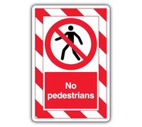 V Safety No Pedestrians ExtraViz Autocollant pour fenêtre 250 x 350 mm