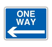 V Safety One Way Panneau de sécurité en aluminium composite 3 mm Motif flèche gauche 300 x 225 mm