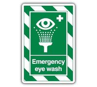 V Safety Panneau de sécurité autocollant en vinyle pour lavage des yeux - ExtraViz 250 x 350 mm