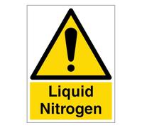 V Safety Panneau de sécurité en plastique rigide Motif azote liquide Format portrait 200 x 300 mm 1 mm
