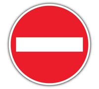 V Safety Panneau de sécurité interdit d'entrée 600 x 600 mm 3 mm Aluminium composite