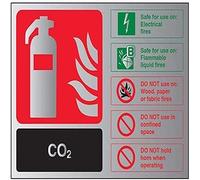 V Safety Panneau d'identification autocollant effet aluminium 150 x 100 mm