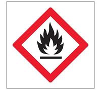 V Safety Panneau magnétique de sécurité pour gaz inflammables, liquides, solides - 200 x 200 mm