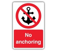 V Safety Panneau phosphorescent sans ancrage - 200 x 300 mm - Plastique rigide phosphorescent standard - Signalisation d'interdiction - Fabriqué en Grande-Bretagne