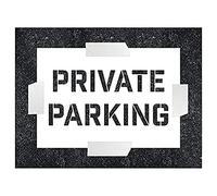 V Safety Pochoir Parking Privé 600 x 400 mm 1,1 mm Polypropylène