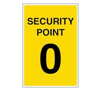 V Safety Point 0 Autocollant en vinyle 200 x 300 mm