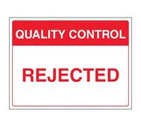 V Safety Quality Control Panneau de sécurité en aluminium composite 300 x 200 mm