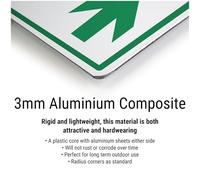 V Safety Warning This Site Is Under 24 Hour Surveillance - Portrait 200 x 300 mm - Panneau de sécurité composite en aluminium 3 mm