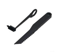 V-Shape Fruit Carving Tool Set 2pcs Kitchen Decor | Creates V-cuts and spirals, pour ideal for melons, cucumbers, grip , plastic build, 2-piece set