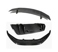 V-shaped Carbon Fiber Body Kit Front Lip Rear Diffuser Spoiler Compatible For Audi R8 V8 Body Kit 2016-2020(Wireless Combo Kit)