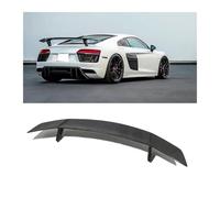 V-shaped Carbon Fiber Body Kit Front Lip Rear Diffuser Spoiler Compatible For Audi R8 V8 Body Kit 2016-2020(Tail)