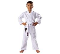 V.Sports Blanc pour les enfants Karaté suit poly/coton enfants Karaté uniforme Karaté kimono - blanchie Blanc, 1/140cm 10-11yrs