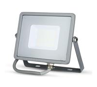 V-TAC 10W Projecteur LED de sécurité extérieur étanche avec verre gris Samsung LED gris corps IP65 (Blanc Chaud, 30W)