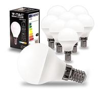 V-TAC 10x Ampoules LED culot E14 3,7W (équivalent 25W) P45-320 Lumen - 4000K Blanc Neutre - Ouverture du faisceau lumineux 180° - Ampoule Efficacité Maximale et Économie d'Énergie