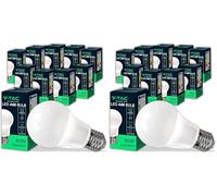 V-TAC 10x Ampoules LED culot E27 8,5W (équivalent 60W) A60-806 Lumen - Ouverture du Faisceau Lumineux 200° - Efficacité Maximale et Économie d'Énergie - 3000K Blanc Chaud (Lot de 2)