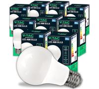 V-TAC 10x Ampoules LED E27-8,5W - [ HAUTE EFFICACITÉ ÉNERGÉTIQUE ] - A60-806 Lumen - Faisceau Lumineux 200° - Efficacité Maximale et Économie d'Énergie - 4000K Blanc Neutre