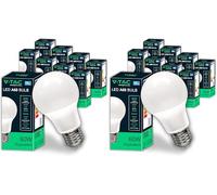 V-TAC 10x Ampoules LED E27 - [ Haute Efficacité 8,5W ] - A60 - (Équivalentes à 60W) - Ampoules Nouvelle Génération à Basse Consommation - 806 Lumens - Blanc Chaud 3000K (Lot de 2)