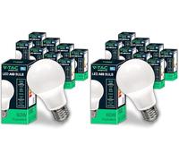V-TAC 10x Ampoules LED E27 - [ Haute Efficacité 8,5W ] - A60 - (Équivalentes à 60W) - Ampoules Nouvelle Génération à Basse Consommation - 806 Lumens - Blanc Neutre 4000K (Lot de 2)