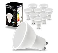 V-TAC 10x Ampoules LED GU10-4,5W 400 Lumen - Haute Luminosité - Spot LED GU10 pour Efficacité Maximale et Économie d'énergie - Lumière Blanc Neutre 4000K