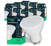 V-TAC 10x Ampoules LED GU10-4,5W (Équivalent 35W) - 400 Lumen - Spot LED GU10 pour une Efficacité Maximale et une économie d'énergie - Blanc Froid 6500K
