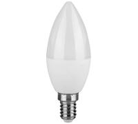 V-TAC 2142581 LED CEE F (A - G) E14 forme de flamme 4.50 W blanc lumière du jour (Ø x H) 36.5 mm x 100 mm