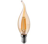 V-TAC 217114 LED CEE F (A - G) E14 forme de flamme coup de vent 4.00 W blanc chaud (Ø x H) 35 mm x 118 mm 1 pc(s)