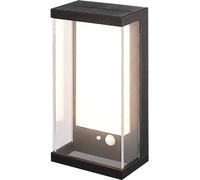 V-TAC 23032 VT-1193-B Applique solaire extérieure avec détecteur de mouvement LED LED 1 W Just Black