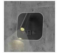 V-TAC Applique LED de chevet - Monotête - CREE - IP20 - Noir - 8W - 830 Lumens - 3000K
