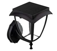 V-TAC Lampe solaire murale - IP65 - Noir mat - 2W - 110 Lumens - 3000K + 6000K